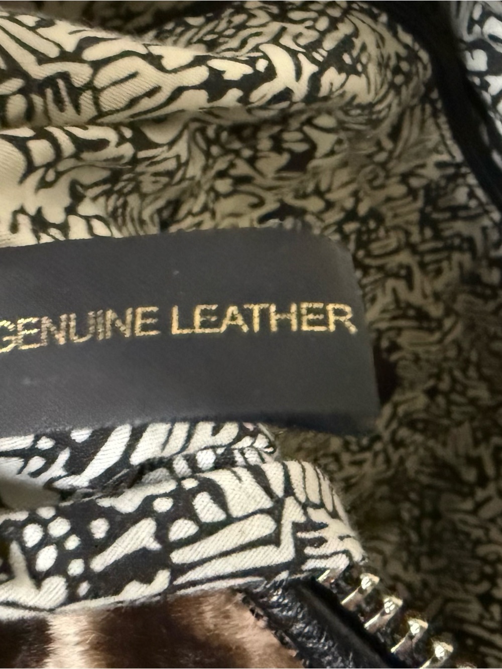 RARE Rebecca Minkoff Snow Leopard Calf Hair & Leather Cupid Satchel Black Brown - Picture 7 of 7